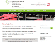 Tablet Screenshot of kursy.ckukoszalin.edu.pl