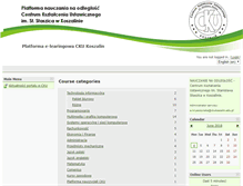 Tablet Screenshot of e-cku.ckukoszalin.edu.pl